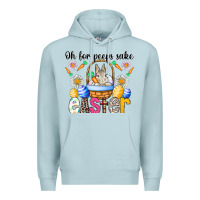 Blue Mist Oh For Peeps Sake Easter Premium Hoodie - CowhideDigitalArt
