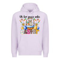 Lilac Oh For Peeps Sake Easter Premium Hoodie - CowhideDigitalArt