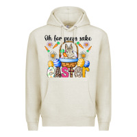 Oatmeal Heather Oh For Peeps Sake Easter Premium Hoodie - CowhideDigitalArt