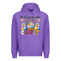 Purple Oh For Peeps Sake Easter Premium Hoodie - CowhideDigitalArt