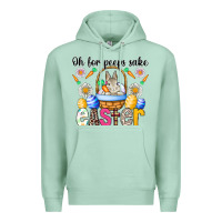 Seafoam Oh For Peeps Sake Easter Premium Hoodie - CowhideDigitalArt