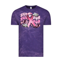 Cloud Purple survivor breast cancer Vintage Tee - CowGirlArtShop