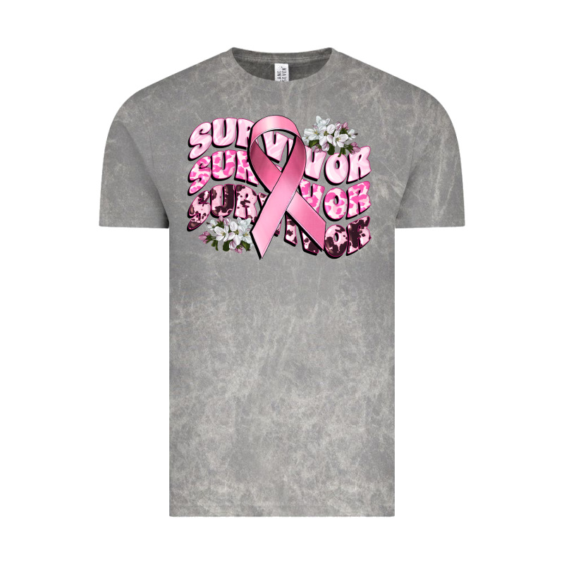 Survivor Breast Cancer Vintage Tee by CowGirlArtShop | Teevron