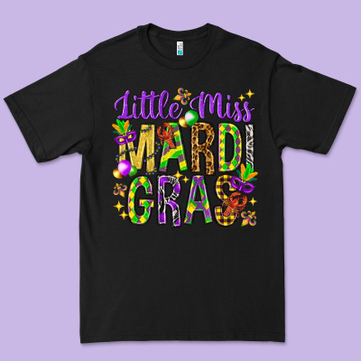 Little Miss Mardi Gras Premium Tee Designed By Nancycooperartshop