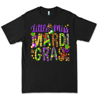 Black Little miss Mardi Gras Premium Tee - NancyCooperArtShop
