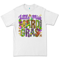 White Little miss Mardi Gras Premium Tee - NancyCooperArtShop