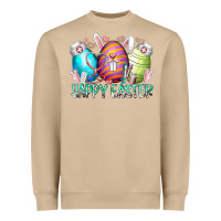 Mushroom happy easter day eggs nurse Heavyweight Sweatshirt - RacoonDesign