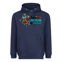 Navy leave judgin to jesus Heavyweight Hoodie - BarkalooDesign