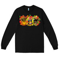 Black Cinco de mayo gnomies Long Sleeve Tee - FaDigitalArtStudio
