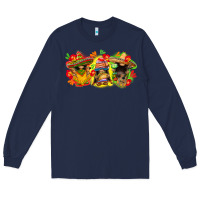 Navy Cinco de mayo gnomies Long Sleeve Tee - FaDigitalArtStudio