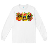 White Cinco de mayo gnomies Long Sleeve Tee - FaDigitalArtStudio