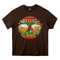 Chocolate Brown desert darlin' sunglassess Heavy Core Tee - JahusDesignShop