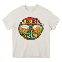Cream desert darlin' sunglassess Heavy Core Tee - JahusDesignShop