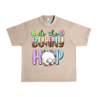 French Oak Do the bunny hop Easter Day Urban Heavy Tee - HowdyJamesFarm