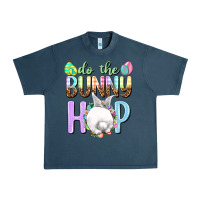 Midnight Navy Do the bunny hop Easter Day Urban Heavy Tee - HowdyJamesFarm