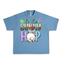 Pebble Blue Do the bunny hop Easter Day Urban Heavy Tee - HowdyJamesFarm