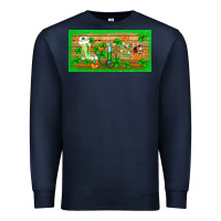 Navy st.patricks nurse license plate template Premium Sweatshirt - BarkalooDesign