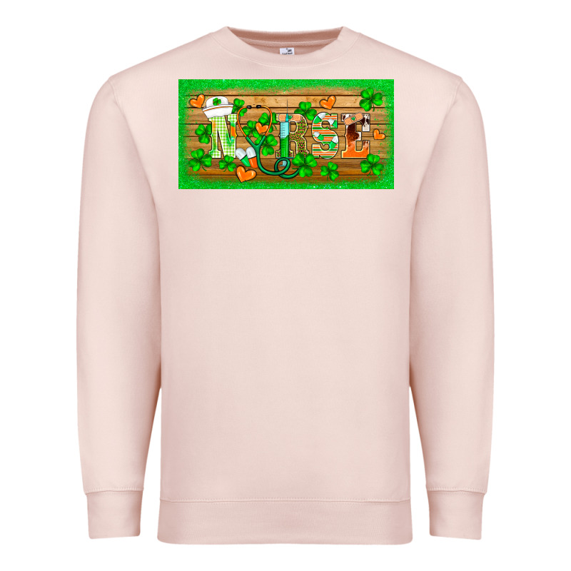 St.patricks Nurse License Plate Template Premium Sweatshirt by BarkalooDesign | Teevron