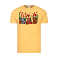Vintage Mustard Love is wild Valentine's Day Vintage Tee - HowdyJamesFarm