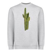 Heather Grey saguaro cactus Heavyweight Sweatshirt - LillyAllenDesigns