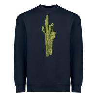 Navy saguaro cactus Heavyweight Sweatshirt - LillyAllenDesigns