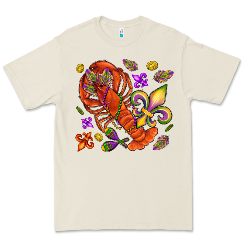 Crawfish And Fleur De Lis Premium Tee by NancyCooperArtShop | Teevron