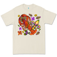 Bone Crawfish and fleur de lis Premium Tee - NancyCooperArtShop