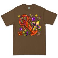 Cacao Crawfish and fleur de lis Premium Tee - NancyCooperArtShop