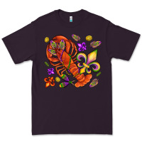 Plum Crawfish and fleur de lis Premium Tee - NancyCooperArtShop
