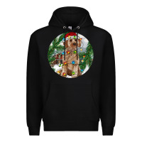 Black Cockapoo Christmas Premium Hoodie - RanaPortraitStore