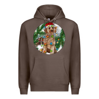 Coffee Cockapoo Christmas Premium Hoodie - RanaPortraitStore