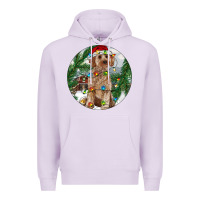 Lilac Cockapoo Christmas Premium Hoodie - RanaPortraitStore