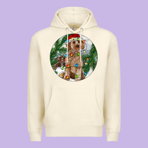 Cockapoo Christmas Premium Hoodie Designed By Ranaportraitstore