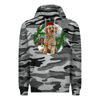 Slate Camo Cockapoo Christmas Premium Hoodie - RanaPortraitStore