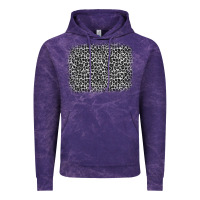 Cloud Purple grey leopard background Vintage Hoodie - OliviaCreatesArt