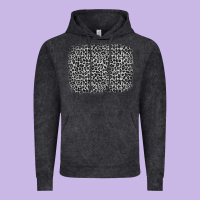 Grey Leopard Background Vintage Hoodie Designed By Oliviacreatesart