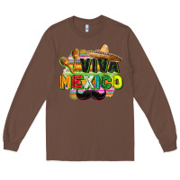 Chestnut Viva Mexico Long Sleeve Tee - FaDigitalArtStudio