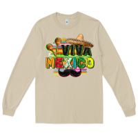 Mushroom Viva Mexico Long Sleeve Tee - FaDigitalArtStudio