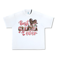 White Best Grandma ever Mother's Day Urban Heavy Tee - CowGirlArtShop