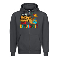 Smoke i'm 4 and digging it Zipper Hoodie - Artiststas