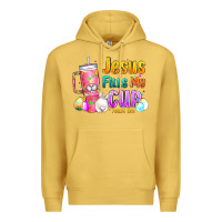 Antique Gold Jesus Fills My Cup Easter Premium Hoodie - CowhideDigitalArt