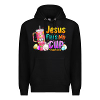 Black Jesus Fills My Cup Easter Premium Hoodie - CowhideDigitalArt