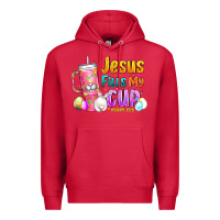 Cardinal Jesus Fills My Cup Easter Premium Hoodie - CowhideDigitalArt