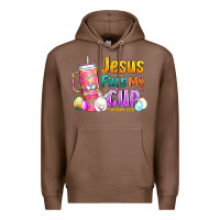 Chestnut Jesus Fills My Cup Easter Premium Hoodie - CowhideDigitalArt