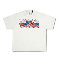 Fourth Of July American Flag Urban Heavy Tee | Teevron