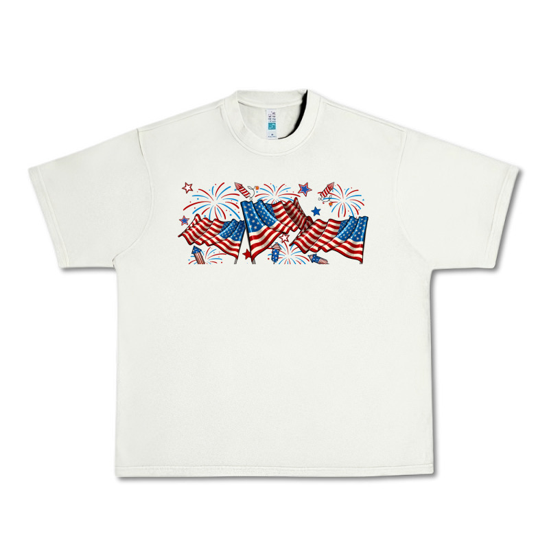 Fourth Of July American Flag Urban Heavy Tee by RanaPortraitStore | Teevron