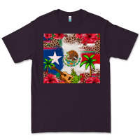 Plum Mexican and Puerto Rico flag Premium Tee - texasbilliewilder