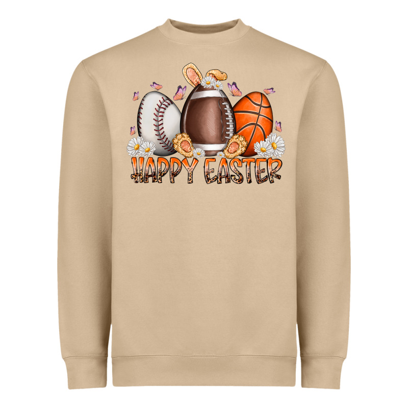 Happy Easter Day Eggs Heavyweight Sweatshirt by RacoonDesign | Teevron