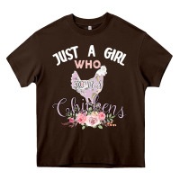 Just A Girl Who Loves Chickens Heavy Core Tee | Teevron