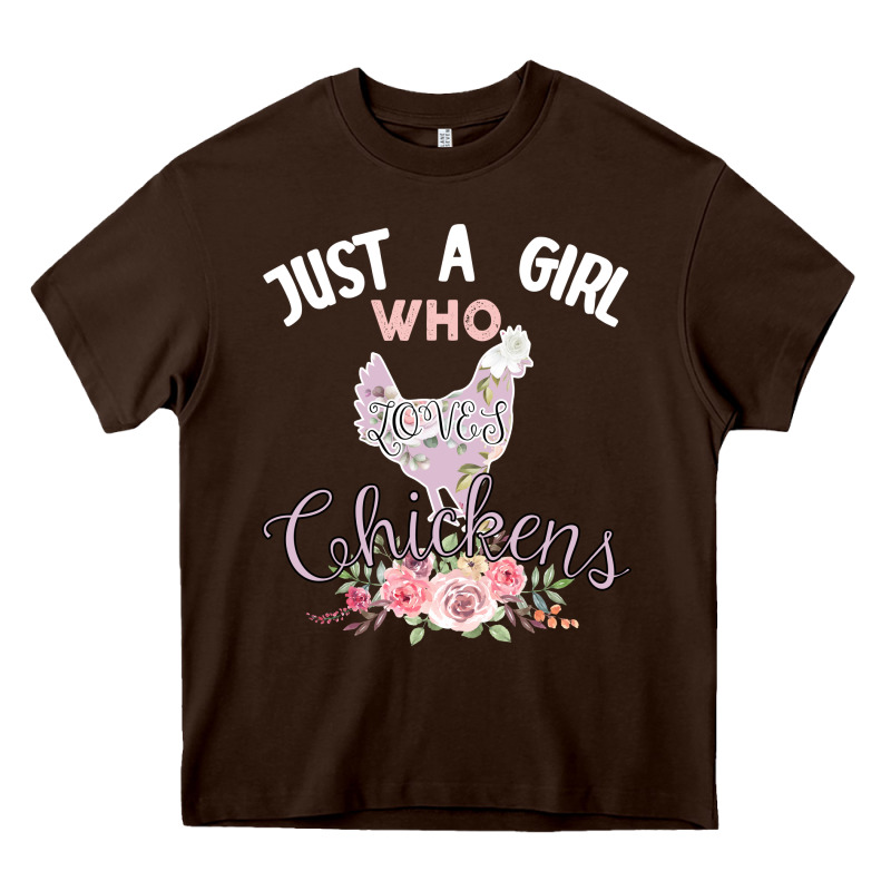 Just A Girl Who Loves Chickens Heavy Core Tee by Bettercallsaul | Teevron